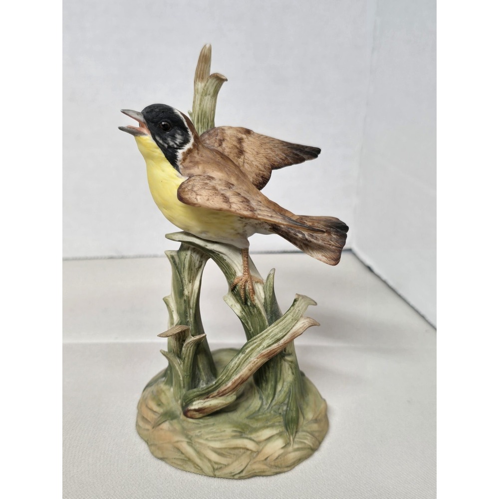 Yellow Throated Warbler Gorham Gallery Bird Vignette Collection 5" Bird Figurine